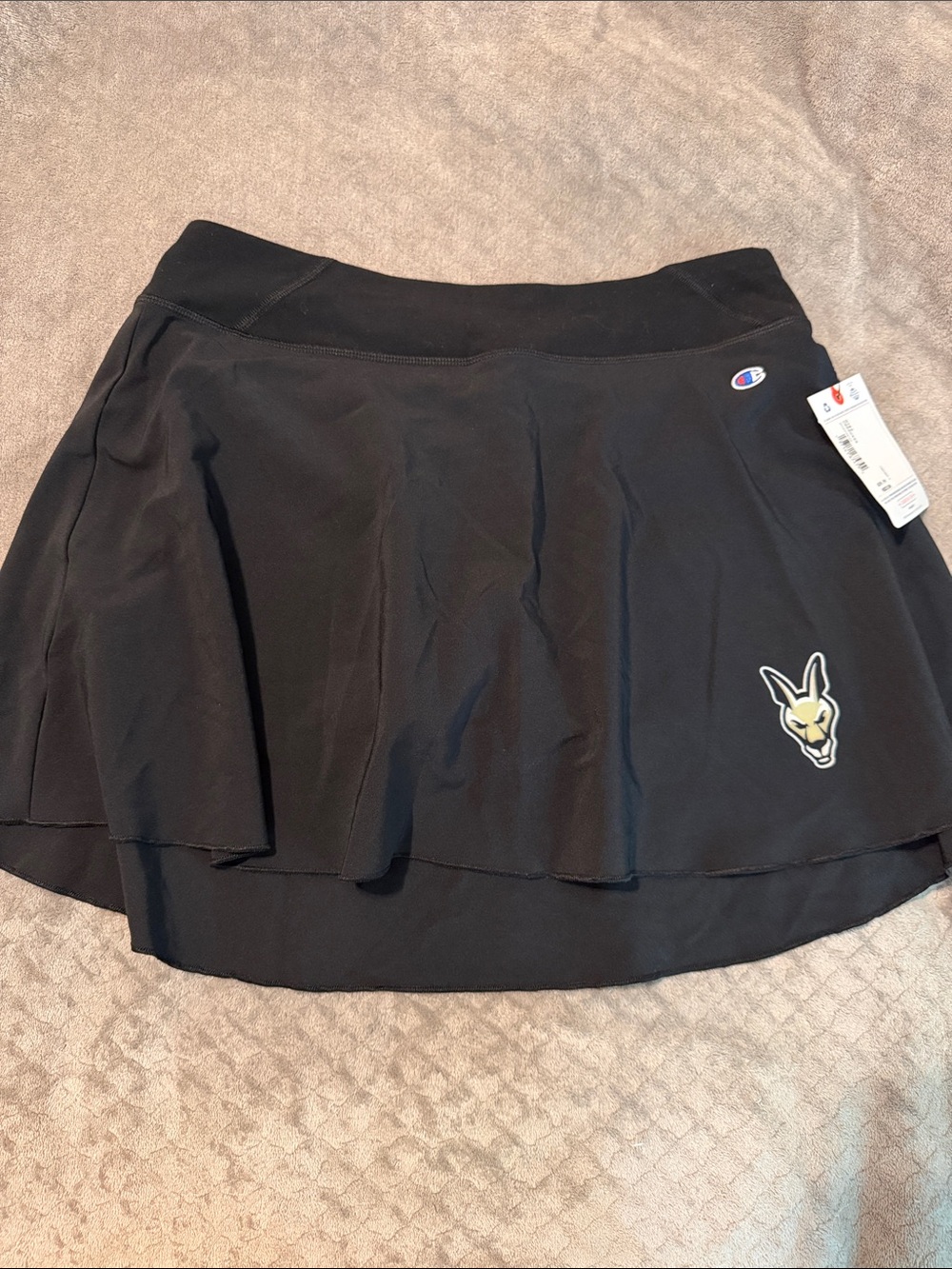 Champion Black Women's Athletic Skirt with kangaroo patch